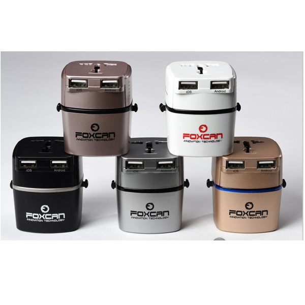 Universal Travel adaptor with Dual USB Charger 2.4A
