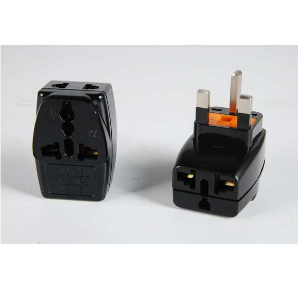 Universal socket to UK plug adaptor 