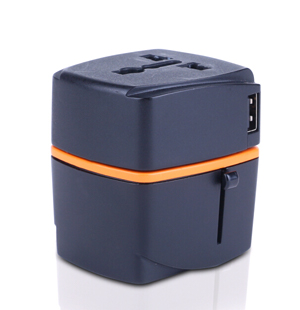 Univesal travel adapter with 4 USB 3.4A chargers 