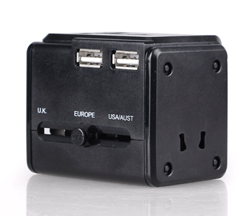 Univesal travel adapter with Three USB 3.1A chargers