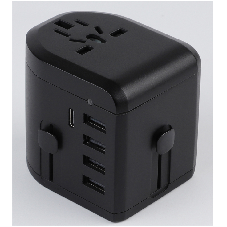 Type C Travel Adapter with 5.5A 5-USB Charger